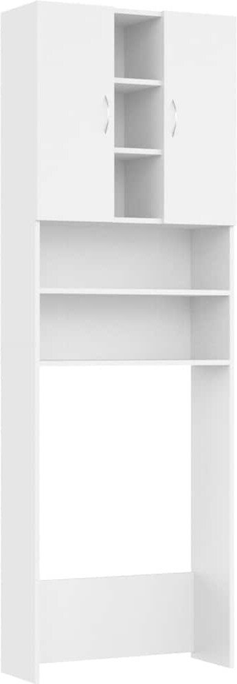 vidaXL Waschmaschinenschrank Weiß 64x25,5x190 cm