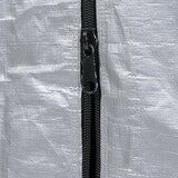 thumbnail of Gerätehaus HWC-N61, Gartenschuppen Geräteschuppen Gartenhaus, Alu UV-Schutz wasserfest, 201x201x201cm ~ silber