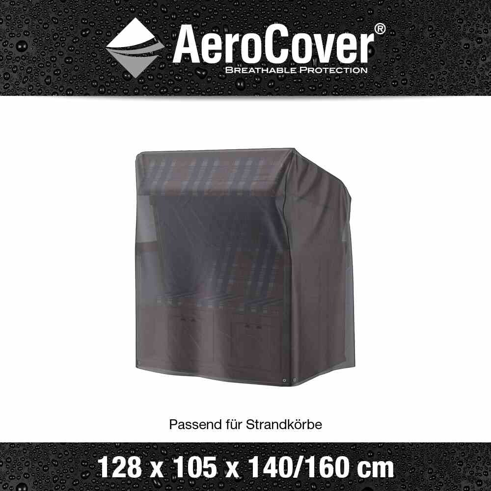AEROCOVER  AeroCover Atmungsaktive Schutzhülle für Strandkörbe 128x105xH160/140 cm