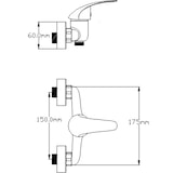 thumbnail of Torneira monocomando para duche Aire Series 35 mm