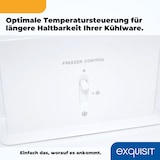 thumbnail of Exquisit Kühl-Gefrierkombination, Kühlschrank mit Gefrierfach, 247 Liter, Nofrost, 4-Sterne-Gefrierfach, 4 Ablagen, KGC250-85-NF-040D weiss