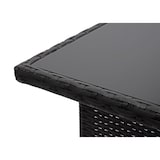 thumbnail of Poly-Rattan Esstisch HWC-G16, Esszimmertisch Gartentisch Tisch, Gastronomie 112x60cm ~ schwarz