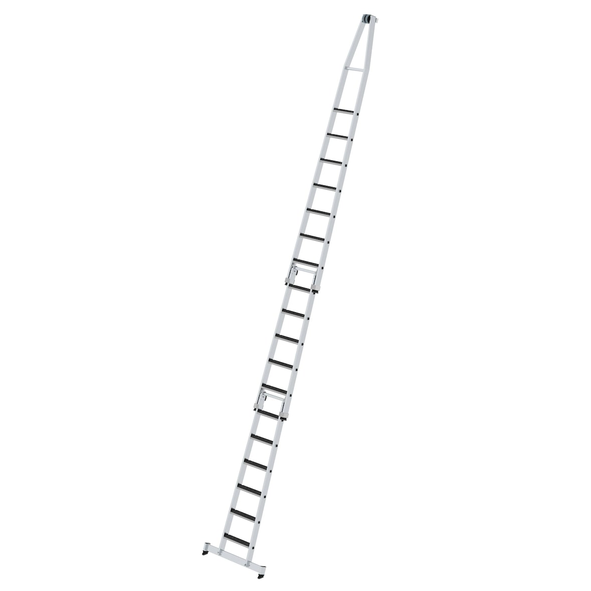 PROREGAL Stufen-Glasreinigerleiter-Satz mit nivello®-Traverse und clip-step R13 3-teilig