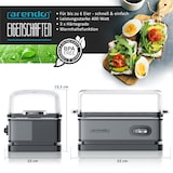thumbnail of Arendo Eierkocher 6-fach, 400 W, Edelstahl, Warmhaltefunktion, Härtegrad einstellbar, für 6 Eier, grau