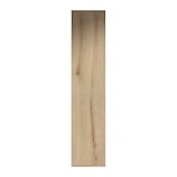 thumbnail of Badezimmer Wandschrank Weiß Eiche 160x35x35 cm mit 2 Türen und offenem Fach, verstellbare Einlegeböden, Sperrholz, schlankes Design