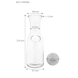 thumbnail of Rustikale Glas-Karaffe mit oder ohne Zirben-Kugel V-40.G-104