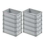 thumbnail of PROREGAL Eurobehälter mit geschlossenem Griff | HxBxT 17,5x40x60cm | 30 Liter | Grau | Eurobox, Transportbox, Transportbehälter, Stapelbehälter