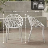 thumbnail of CLP Silla de jardin Hope Plástico HBT: 80x59x60 cm Blanco