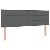 thumbnail of vidaXL Boxspringbett mit Kopfteil Dunkelgrau 160 x 200 cm Stoff