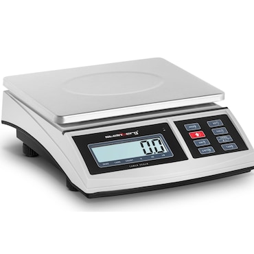 Steinberg Systems Bilancia da tavolo - 30 kg / 1 g - 21 x 27 cm - LCD