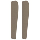 thumbnail of vidaXL Kopfteil mit Ohren Taupe 93x23x118/128 cm Stoff