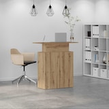 thumbnail of Bureau réception chêne artisanal 100x40x104 cm bois ingénierie Modèle Vega Creator