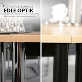 thumbnail of bümö Multifunktionstisch Buche, Tisch 80 x 80 cm, Tischfuß vierkant in schwarz - einfacher Tisch klein, Besprechungstisch System D-Serie,