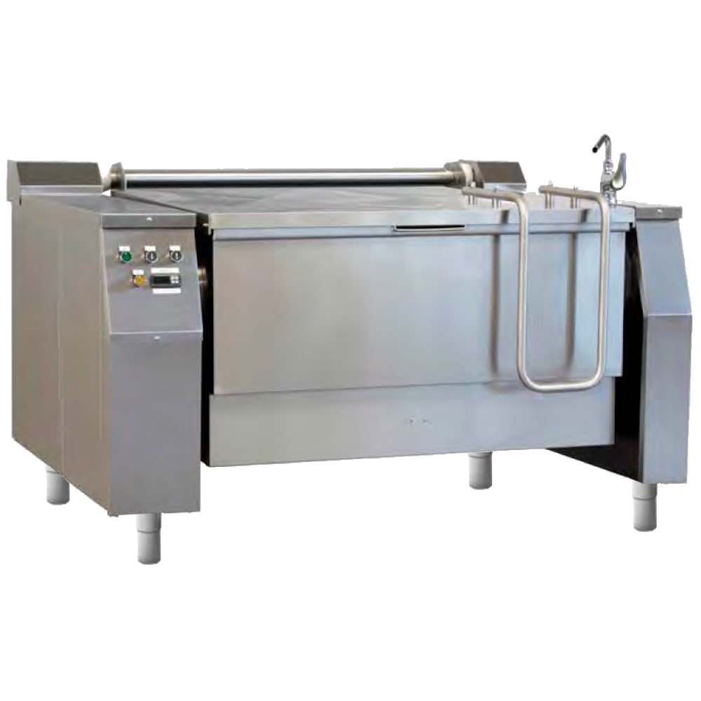 EURAST - Frigideira basculante a gás 300 litros com motor, sobre suportes - 1750x1300x930 mm - 33 Kw + 750 W 230/1V - 186M5300