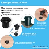 thumbnail of Tür-Abstandshalter Gummischutz Türstopper Schwarz Doorstopper Bodentürstopper