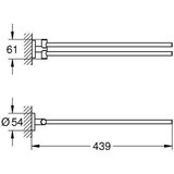 thumbnail of Grohe Handtuchhalter ESSENTIALS 2-armig