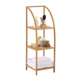 thumbnail of Estante arqueada em bambu com 3 níveis Canoply 110.5x37x35cm Natural 7house