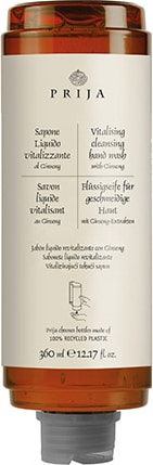 18x Flüssigseife Prija 360 ml vitalisierend mit Ginseng-Extrakten, für Cysoap Drückspender