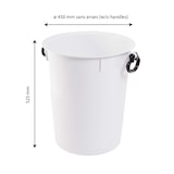 thumbnail of GILAC Conteneur alimentaire avec poignées - Blanc G030621