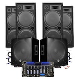 thumbnail of Pack SONO MEGA BASSES Caissons bi-amplifié 18" 46cm 2x1200W 4 Enceintes 4x2000W, Table de Mixage IBIZA SONO DJ PRO CLUB MIX BAR