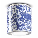 thumbnail of Plafoniera Piccola Vintage Decò Pi Ceramica Ming Blu 1 Luce E27