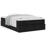 thumbnail of vidaXL Ottoman-Bett mit Matratze Schwarz 120x200 cm Stoff