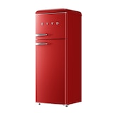 thumbnail of EVVO Frigorífico 2 puertas F45 Retro Rojo, refrigerador 170 litros, congelador 45 litros, diseño vintage,  Rojo