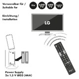 thumbnail of Schwaiger UFB100LG 533 Fernbedienung IR Wireless TV Drucktasten