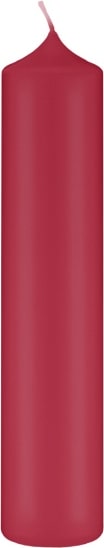 Eine rote Kerze.