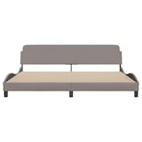 thumbnail of vidaXL Bettgestell "Dover" Taupe 200x200 cm Stoff