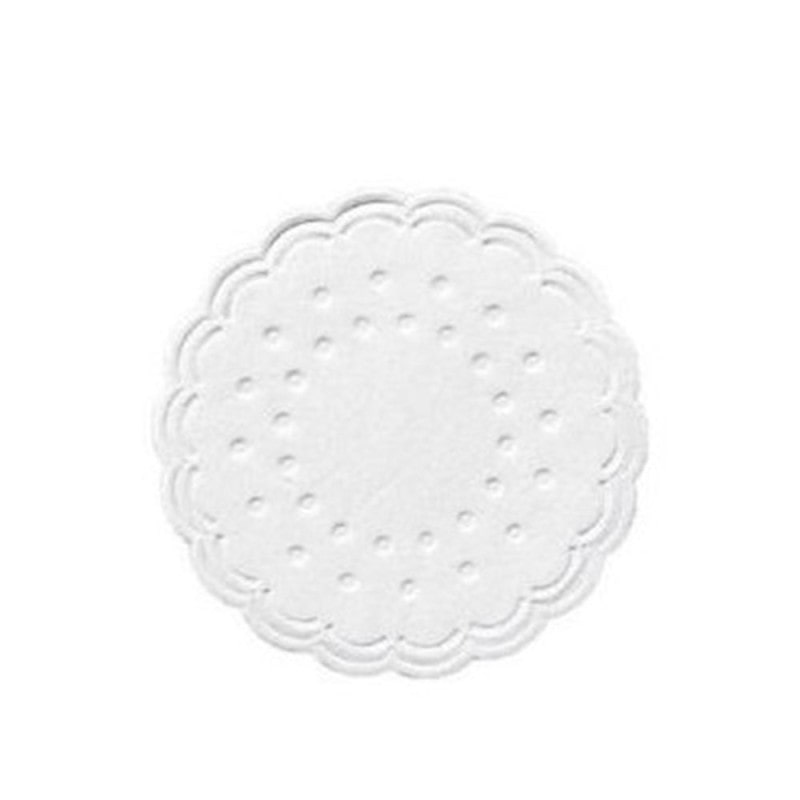 Dessous de verre en papier - Blanc - 7,5cm - x250 - DUNI