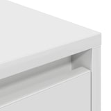 thumbnail of Helloshop26 - Meuble TV avec rangement pratique et lumières LED design moderne 160,5 x 41 x 50 cm en bois blanc 02_0055830