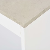 thumbnail of Helloshop26 - Table haute mange debout bar bistrot avec étagère blanc 110 cm 0902051