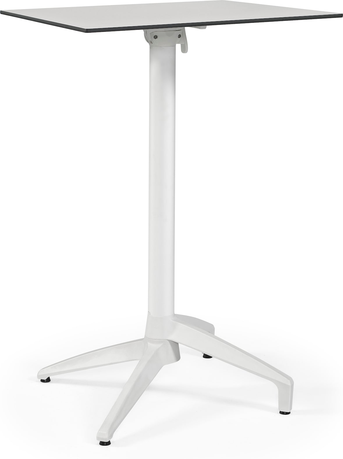 Mesa plegable Gemini 103H 70x70 Fenólico Blanco/Blanco