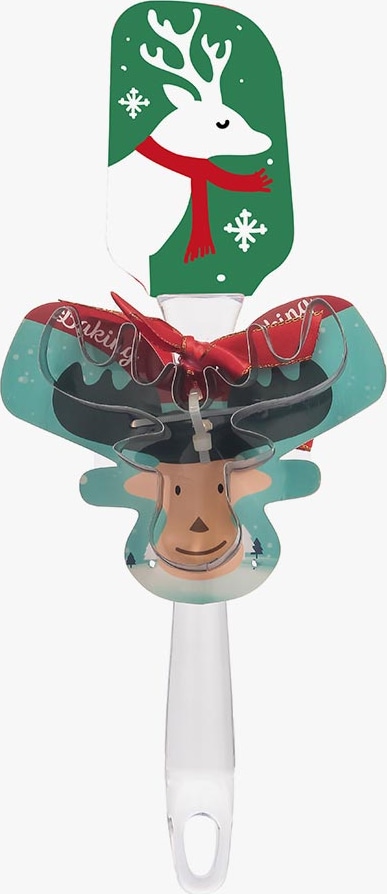 Conjunto de Espátula e Corta Bolachas REINDEER | Makro