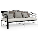 thumbnail of vidaXL Ausziehsofa Bettgestell Schwarz Metall 90x200 cm