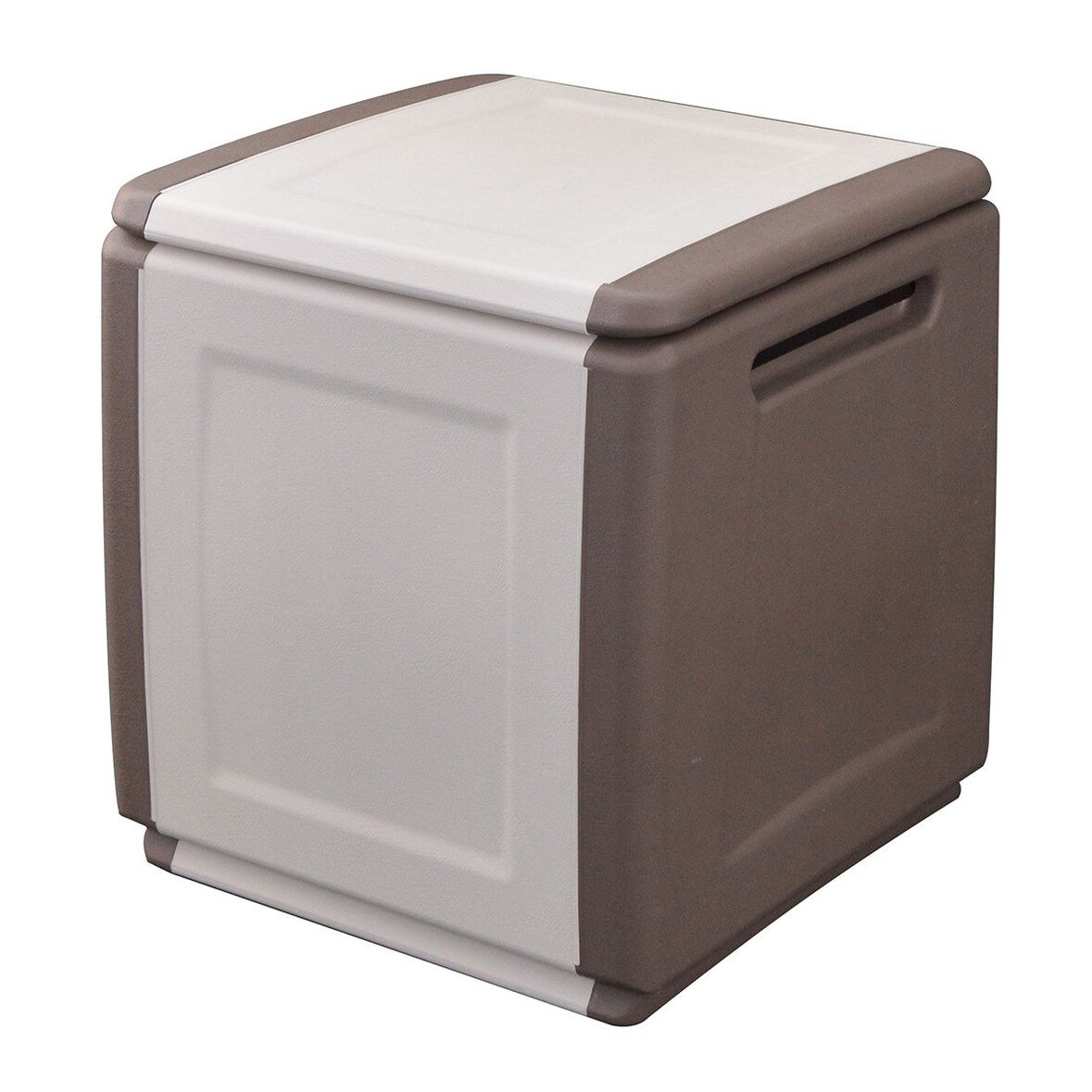 Caixa de armazenamento 130L Bege/Taupe 54 x 53 x H57cm Alças de transporte de polipropileno INTEC