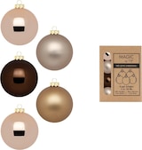 thumbnail of 24 Weihnachtskugeln 3cm Glas Christbaumkugeln Weihnachtsbaumkugeln braun Mix