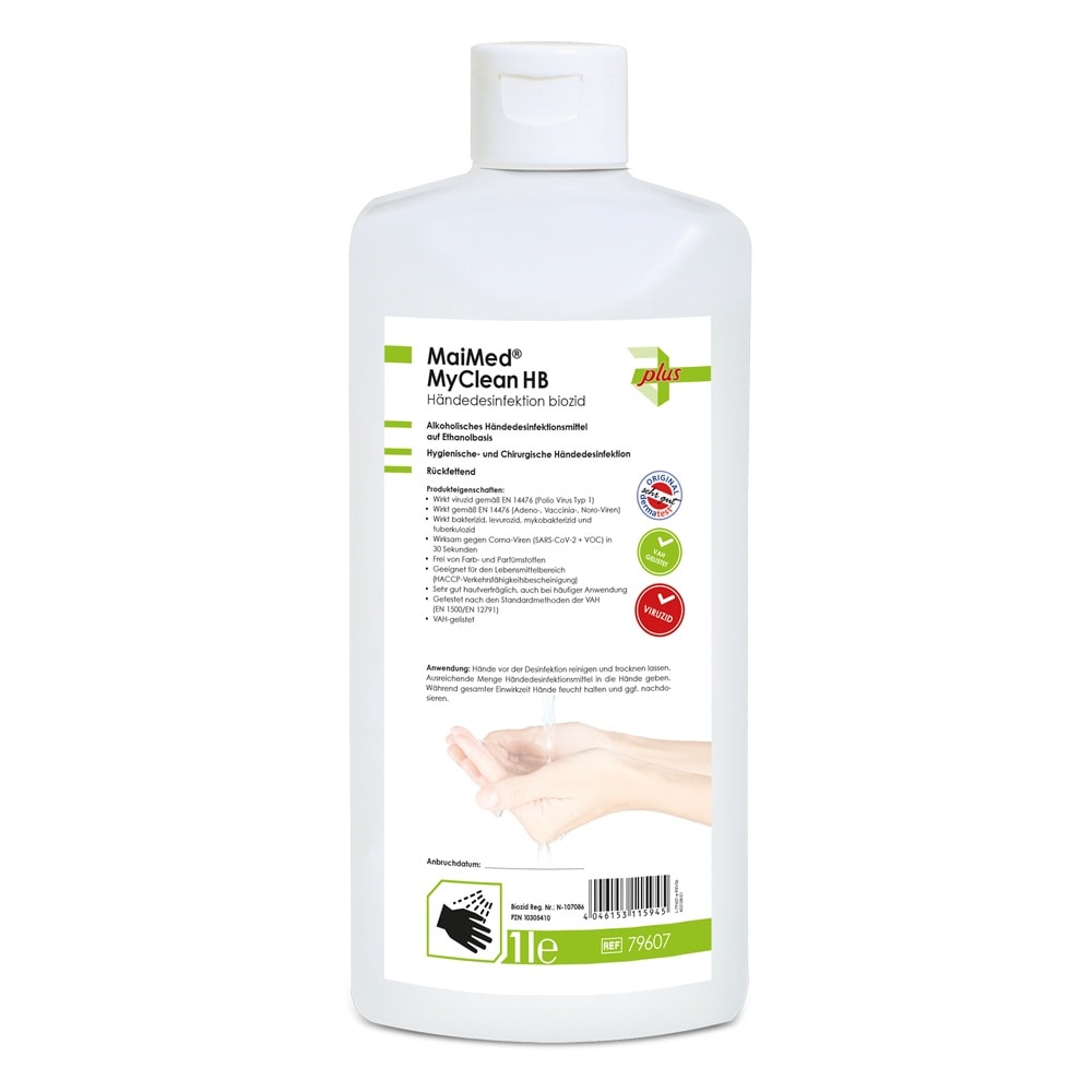MaiMed MyClean HB - Händedesinfektionsmittel - 10 x 1L - Handdesinfektion
