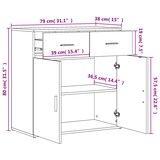 thumbnail of vidaXL Sideboards 2 Stk. Räuchereiche 79x38x80 cm Holzwerkstoff