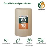 thumbnail of 2 x Rollenwellpappe (0,8 x 70 m) Wellkarton Füllmaterial Polster Schutz Rollwellpappe BB-Verpackungen