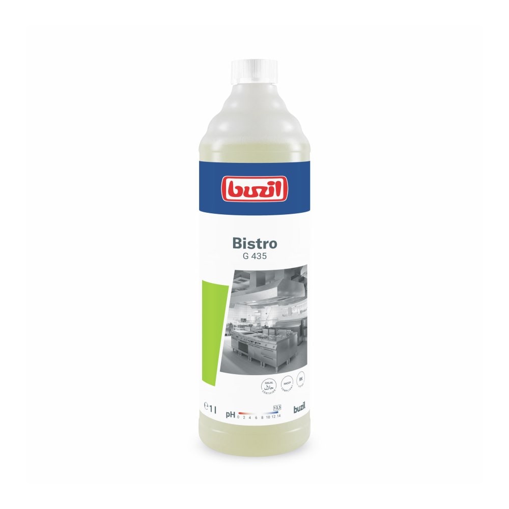 Buzil Bistro G 435 Intensiv-Küchen- & Fettreiniger - 1 Liter Flasche