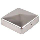 thumbnail of 10x Pfostenkappe Edelstahl 91 mm Pyramide Abdeckkappe für Pfosten 9 x 9 cm