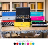 thumbnail of HMF 10015-05 Geldkassette mit Münzzählbrett, 30 x 24 x 9 cm, Blau