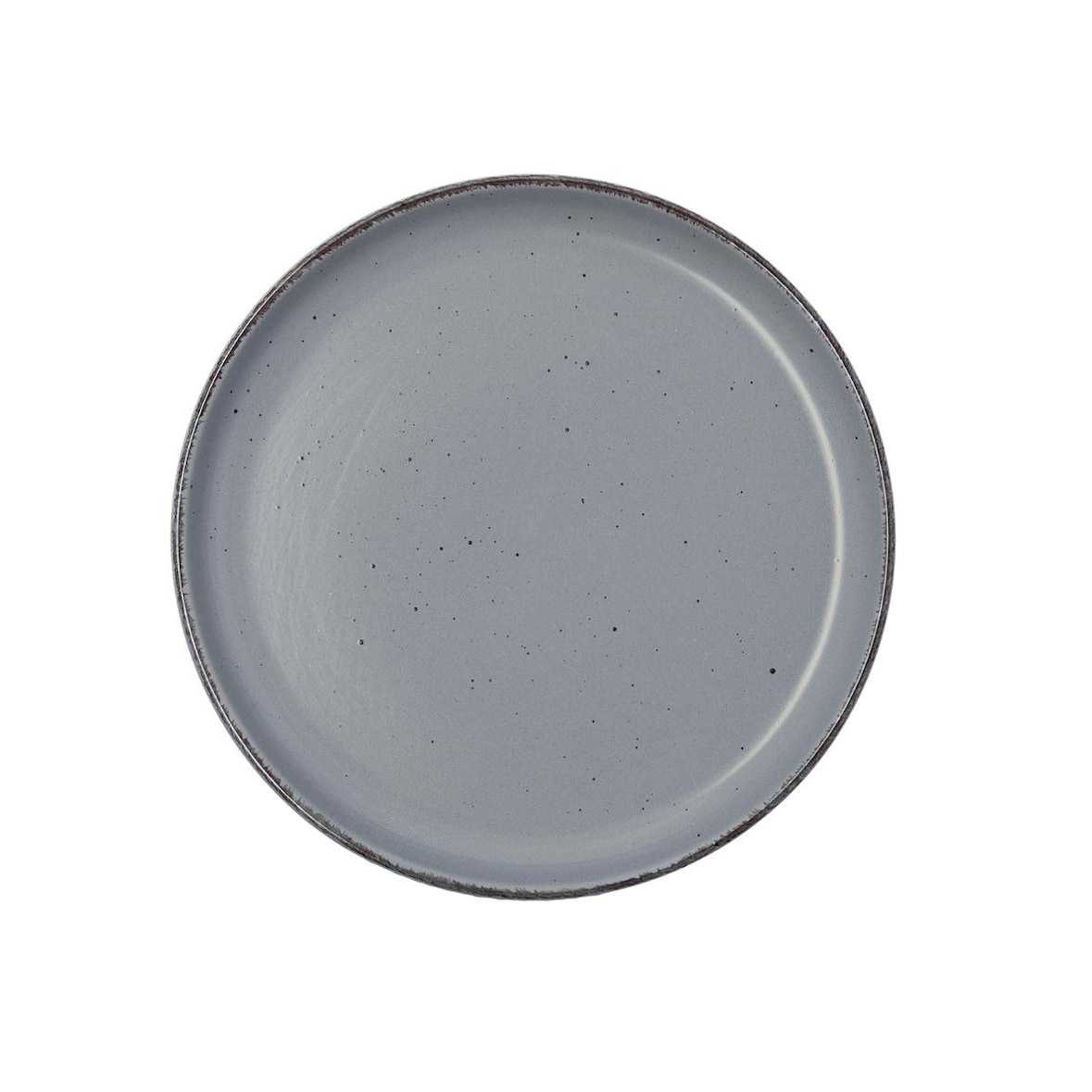 Quid Duna Plato Postre Gris Cerámico 20X2,5Cm
