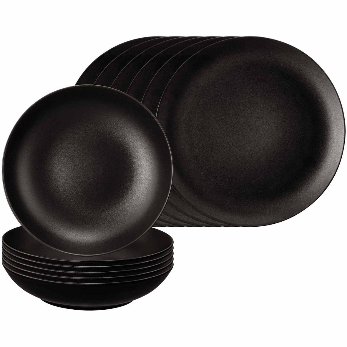 Seltmann Weiden Liberty Velvet Black Tafelservice 12-teilig