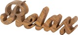 thumbnail of Schriftzug Relax Holzfigur Masterbox 24 Stück B28x9cm Dekoschrift Mangoholz massiv