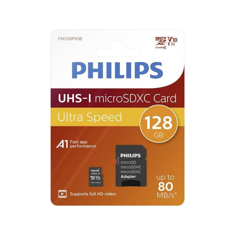 Philips FM12MP45B/00 Speicherkarte 128 GB MicroSDXC UHS-I Klasse 10