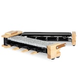 thumbnail of H.Koenig Máquina Raclette 8 Personas WOD360, Base Giratoria 180°, Platos Extraíbles, Accesorios 8 Sartenes y 8 Espátulas, 1400 W