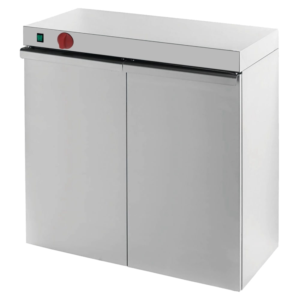 Armario caliente electrico para platos 2 puertas - 800x460x870 mm - 1500 W 230/1V - 62030240 Eurast